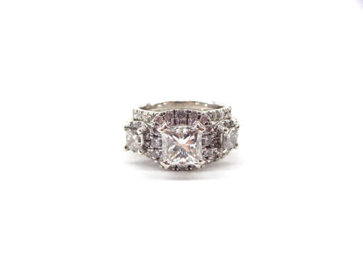 Michael Moses Jewelers, Newport Beach California Fine Jewelry Store, 14k White Gold Diamond Ring