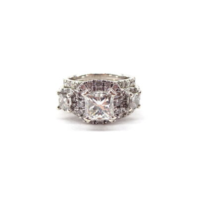 Michael Moses Jewelers, Newport Beach California Fine Jewelry Store, 14k White Gold Diamond Ring