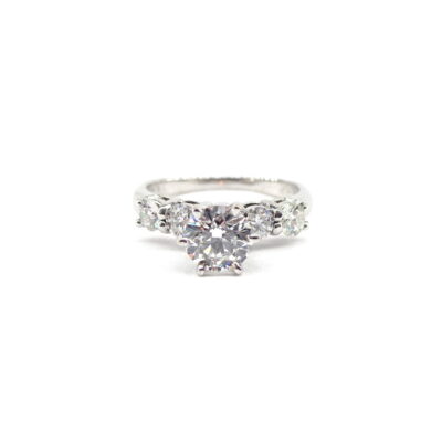 Michael Moses Jewelers, Newport Beach Fine Jewelry Store, 14k White Gold Diamond Engagement Ring