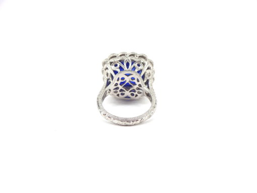Michael Moses Jewelers,Newport Beach California,Platinum Diamond Sapphire Ring, Fine Jewelry, Estate Jewelry