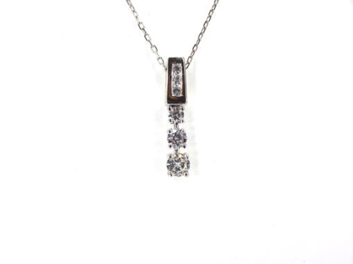 Michael Moses Vault, Newport Beach California Fine Jewelry Store, 14k White Gold Diamond Pendant