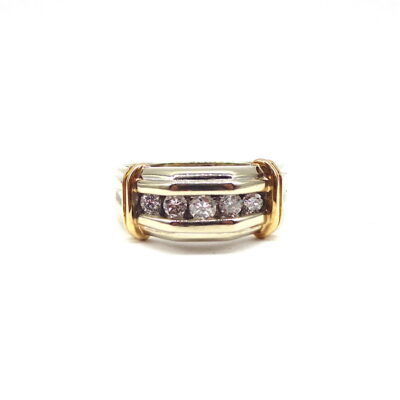 Michael Moses Vault, Newport Beach Jewelry Store, 14k White Gold Diamond Mens Band