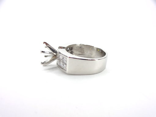 Michael Moses Vault, Newport Beach Jewelry Store, platinum Diamond Semi-Mounting