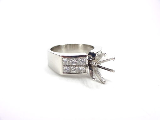 Michael Moses Vault, Newport Beach Jewelry Store, platinum Diamond Semi-Mounting