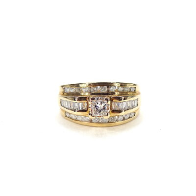 Michael Mopses Vault, Newport Beach Jewelry Store, 14k Yellow Gold Diamond RIng