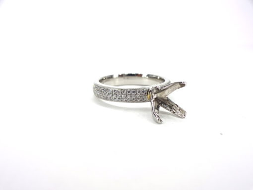 Michael Moses Vault, Newport Beach Jewelry Store, Platinum diamond Semi-Mounting Ring