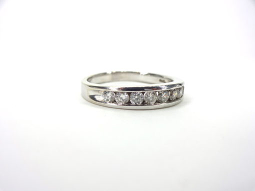 Michael Moses Vault, Newport Beach Jewelry Store, 14k White Gold Diamond Mens Band
