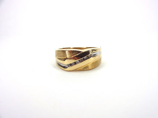 Michael Moses Vault, Newport Beach Jewelry Store, 14k Yellow Gold Mens Diamond Band