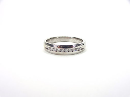 Michael Moses VAult,Newport Beach Jewelry Store, 14k White Gold Diamond Mens Band