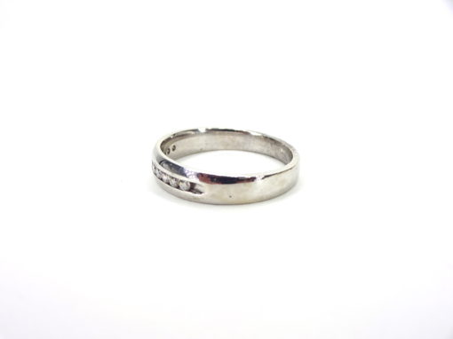 Michael Moses VAult,Newport Beach Jewelry Store, 14k White Gold Diamond Mens Band