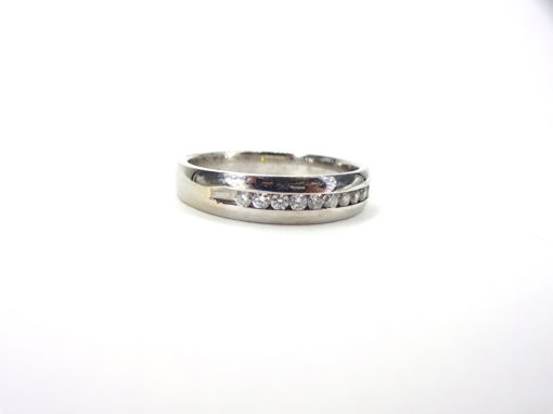 Michael Moses VAult,Newport Beach Jewelry Store, 14k White Gold Diamond Mens Band