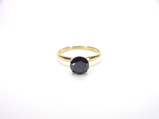 Michael Moses Jewelers, Newport Beach jewelry Store,14k Yellow Gold Black Diamond Ring