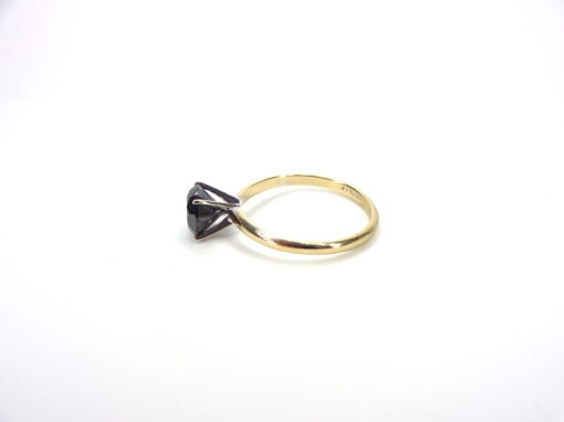 Michael Moses Jewelers, Newport Beach jewelry Store,14k Yellow Gold Black Diamond Ring