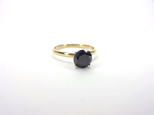Michael Moses Jewelers, Newport Beach jewelry Store,14k Yellow Gold Black Diamond Ring