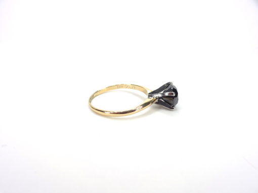 Michael Moses Jewelers, Newport Beach jewelry Store,14k Yellow Gold Black Diamond Ring