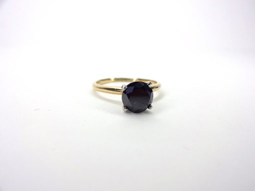 Michael Moses Jewelers, Newport Beach jewelry Store,14k Yellow Gold Black Diamond Ring