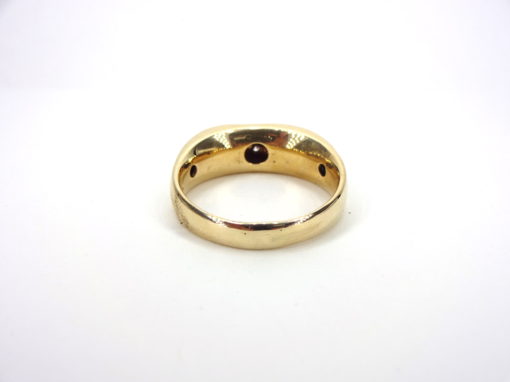 Michael Moses Vault, Newport Beach Jewelry Store, 14k Yellow Gold Diamond Mens Ring