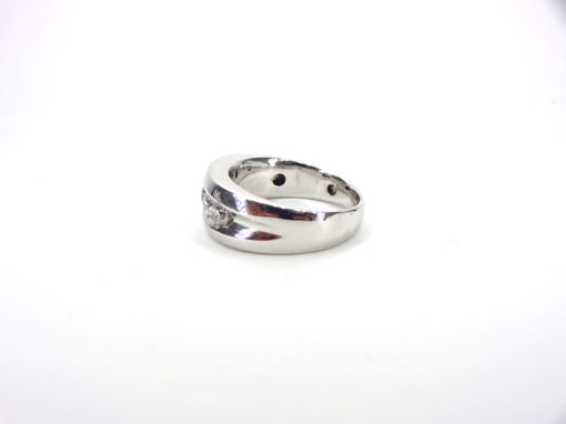 Michael Moses Vault ,Newport Beach Jewelry Store, 14k White Gold Mens Diamond Band