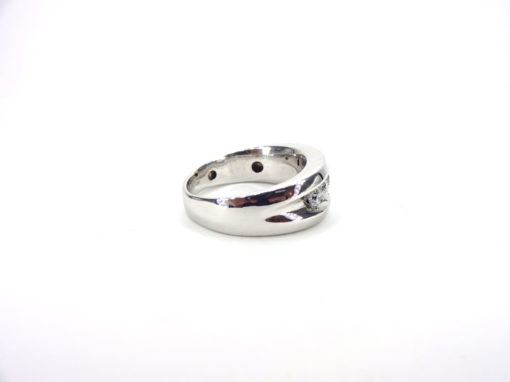 Michael Moses Vault ,Newport Beach Jewelry Store, 14k White Gold Mens Diamond Band