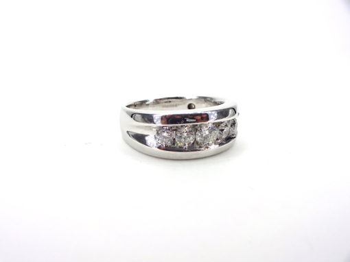 Michael Moses Vault ,Newport Beach Jewelry Store, 14k White Gold Mens Diamond Band
