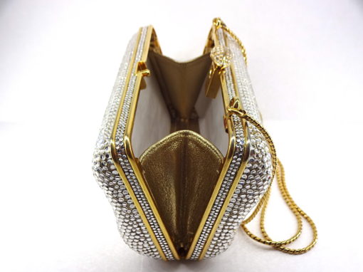 Michael Moses Vault, Newport Beach Jewelry Store, Judith Leiber Rhinestone and Gold Plated Purse