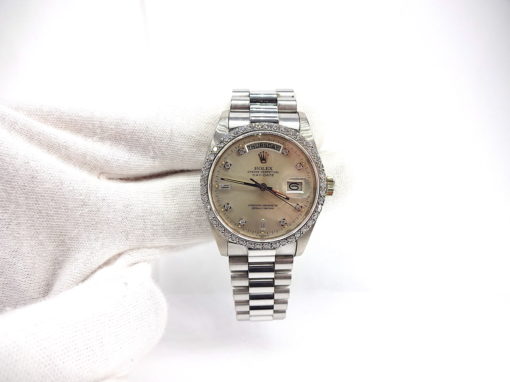 Michael Moses Vault, Newport Beach California Jewelry Store,18k White Gold Rolex President, 1979