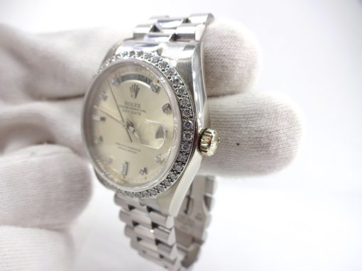 Michael Moses Vault, Newport Beach California Jewelry Store,18k White Gold Rolex President, 1979