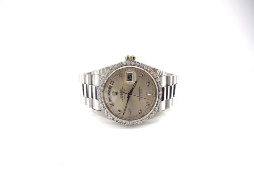 Michael Moses Vault, Newport Beach California Jewelry Store,18k White Gold Rolex President, 1979