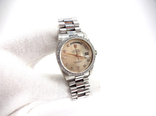 Michael Moses Vault, Newport Beach California Jewelry Store,18k White Gold Rolex President, 1979