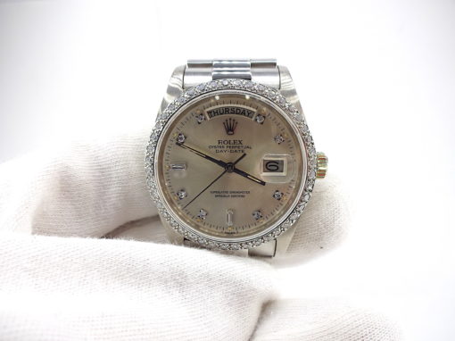Michael Moses Vault, Newport Beach California Jewelry Store,18k White Gold Rolex President, 1979