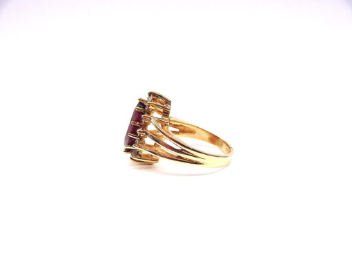 Michael Moses Vault, Newport Beach Fine Jewelry Store, 14k Yellow Gold Tourmaline/Diamond Ring