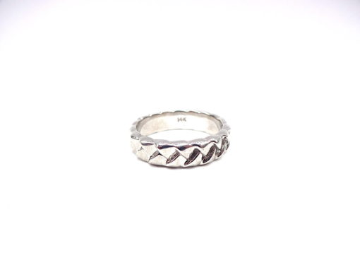 Michael Moses Vault, Newport Beach Fine Jewelry Store, 14k White Gold Mens Braided Band