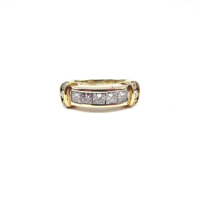 Michael Moses Vault, Newport Beach Jewelry Store, 14k White gold/yellow Gold Diamond ring