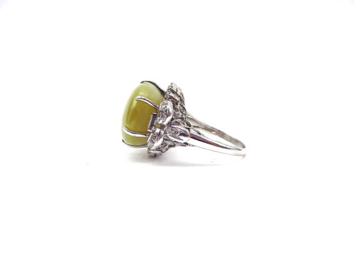Michael Moses Vault, Newport Beach Jewelry Store, Platinum Cats Eye Chrysoberyl