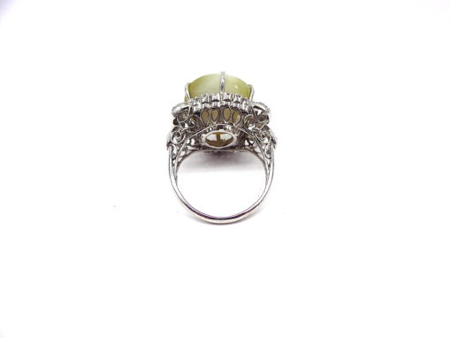 Michael Moses Vault, Newport Beach Jewelry Store, Platinum Cats Eye Chrysoberyl