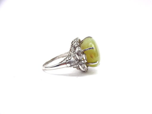 Michael Moses Vault, Newport Beach Jewelry Store, Platinum Cats Eye Chrysoberyl