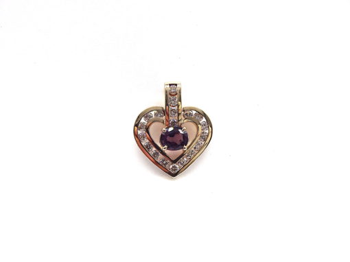 Michael Moses Vault, Newport Beach Fine Jewelry Store, 14k Yellow Gold Spinel/Diamond Pendant