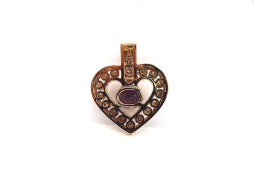 Michael Moses Vault, Newport Beach Fine Jewelry Store, 14k Yellow Gold Spinel/Diamond Pendant