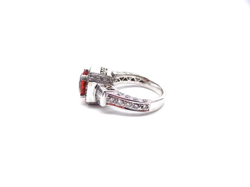 Michael Moses Vault, Newport Beach California fine Jewelry Store, 14k White Gold Andesine/Diamond Ring