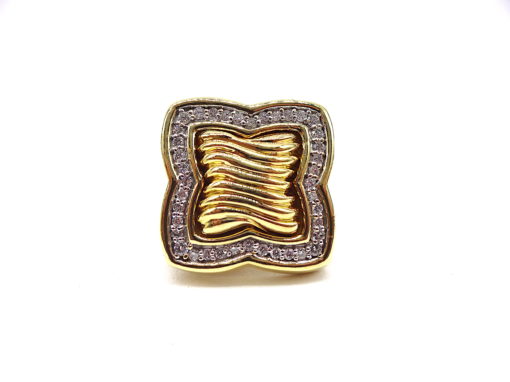 Michael Moses Vault, Newport Beach California Fine Jewelry Store, David Yurman 18k Yellow Gold Diamond Earring Set