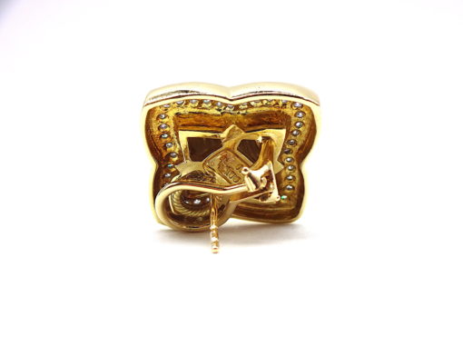 Michael Moses Vault, Newport Beach California Fine Jewelry Store, David Yurman 18k Yellow Gold Diamond Earring Set