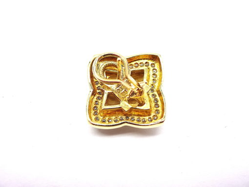 Michael Moses Vault, Newport Beach California Fine Jewelry Store, David Yurman 18k Yellow Gold Diamond Earring Set