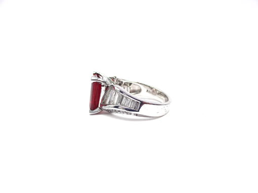 Michael Moses Vault, Newport Beach California Fine Jewelry Store, 14k White Gold Andesine/Diamond Ring