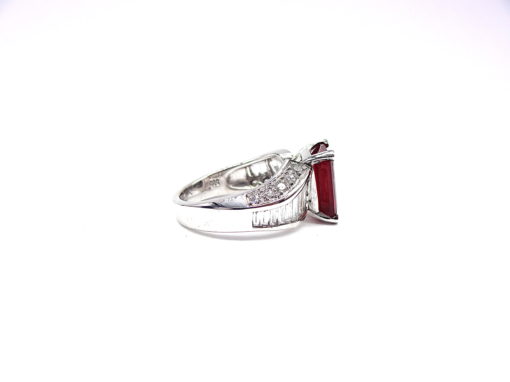Michael Moses Vault, Newport Beach California Fine Jewelry Store, 14k White Gold Andesine/Diamond Ring