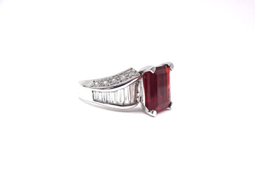 Michael Moses Vault, Newport Beach California Fine Jewelry Store, 14k White Gold Andesine/Diamond Ring