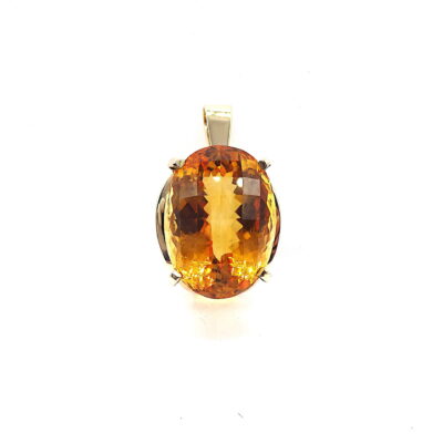 Michael Moses Vault, Newport Beach California Fine Jewelry Store, 14k Yellow Gold Citrine Pendant