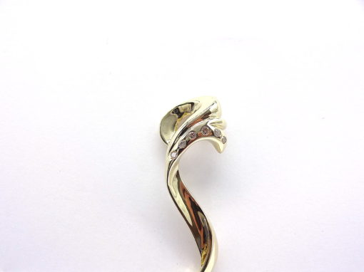 Michael Moses Vault, Newport Beach California Fine Jewelry Store, 14k Yellow Gold Diamond Pendant