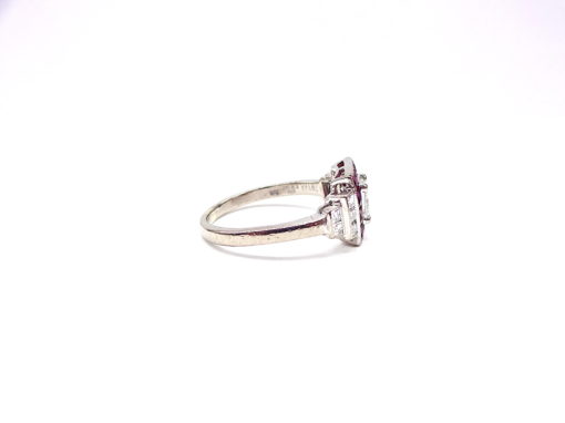 Ruby/Diamond Ring ,Michael Moses Vault, Newport Beach Jewelry Store, 18k White Gold Ruby/Diamond Ring