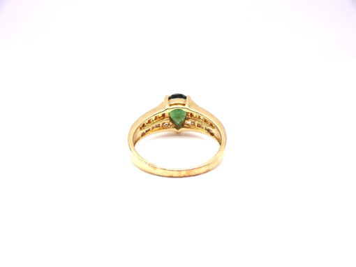 Michael Moses Vault, Newport Beach Fine Jewelry, 14k Yellow Gold Sapphire/Diamond Ring