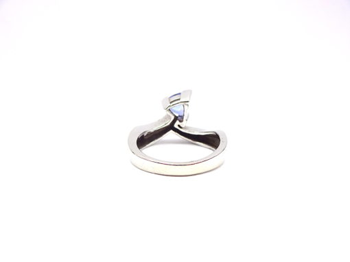 Michael Moses Vault, Newport Beach Fine Jewelry Store, 14k White Gold Tanzanite/Diamond Ring